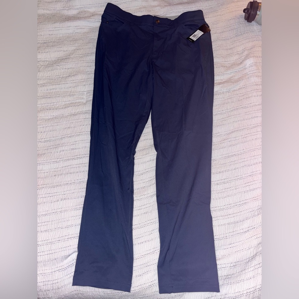 Adidas Men's Dark Blue Dress Pants